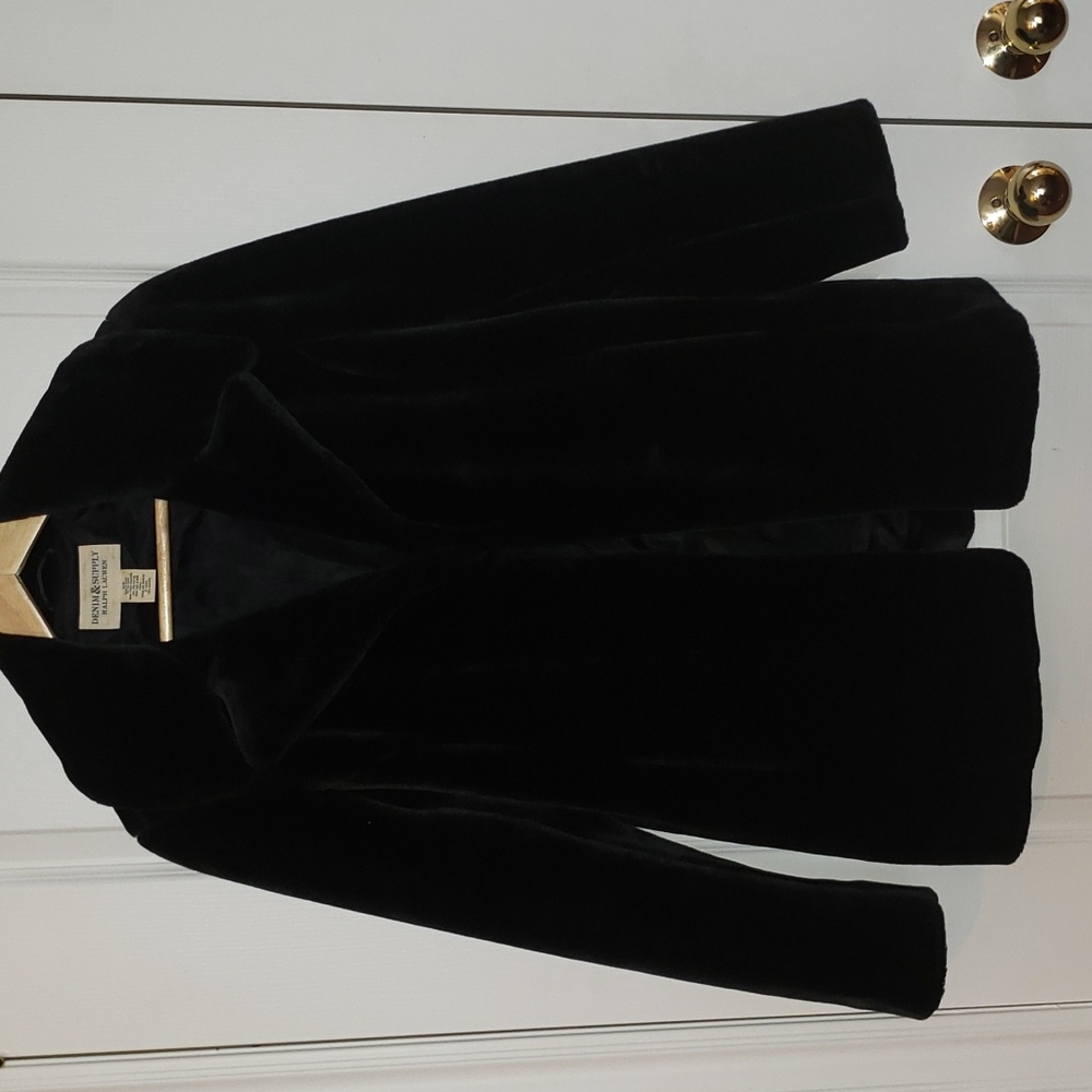 Vintage Ralph Lauren Denim & Supply Faux Fur Jacket